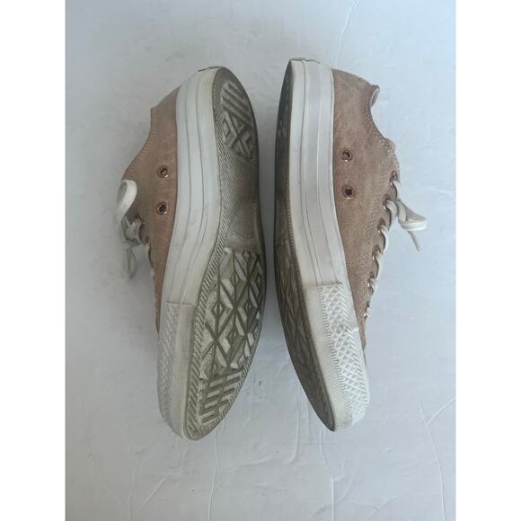 Converse Chuck Taylor All Star Ox Low Top Lace Up Dusk Pink/White Sneaker Shoe 7 - Picture 5 of 10